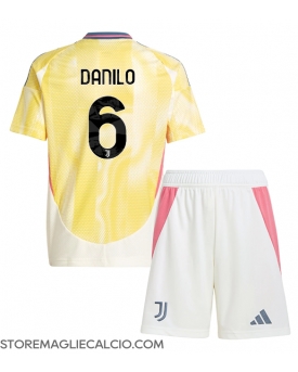 Juventus Danilo Luiz #6 Maglia Gara Trasferta Repliche 2024-25 Bambino